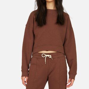 MATE THE LABEL - Fleece Crop Sweatshirt